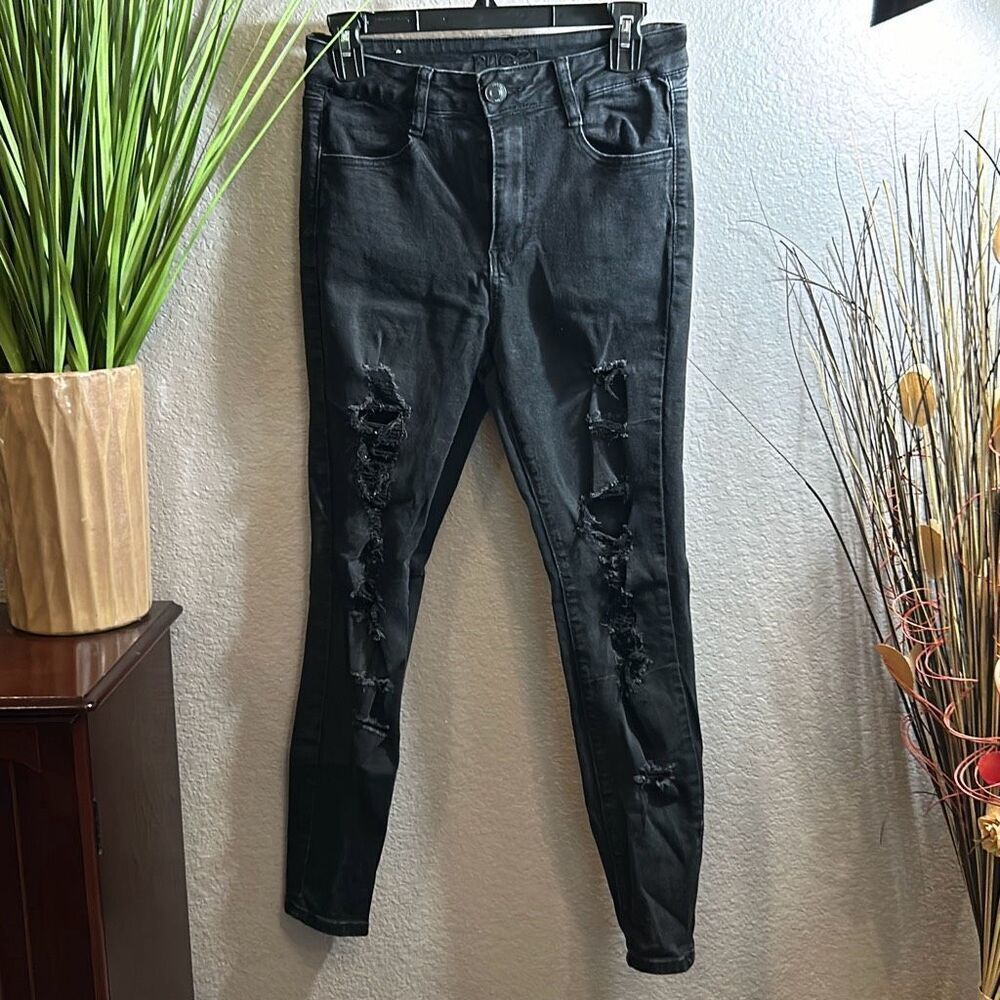 B6/2 Rue 21 distressed high-rise ankle jegging size 8